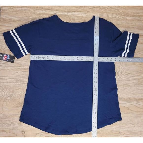 NEW NFL Los Angeles Rams T-shirt Womens Size Large NFL Team Apparel Spell Out - Picture 4 of 5